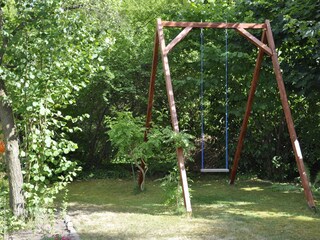 On our big swing not only kids have fun