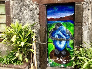 Kunstwerk in der Altstadt von Funchal