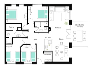 Grundriss Whg. Rotfichte