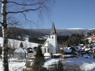 Bergdorf Hirschegg im Winter