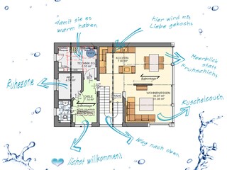 Casa per le vacanze Breege Pianta del piano 37