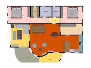 Casa per le vacanze Roses Pianta del piano 31