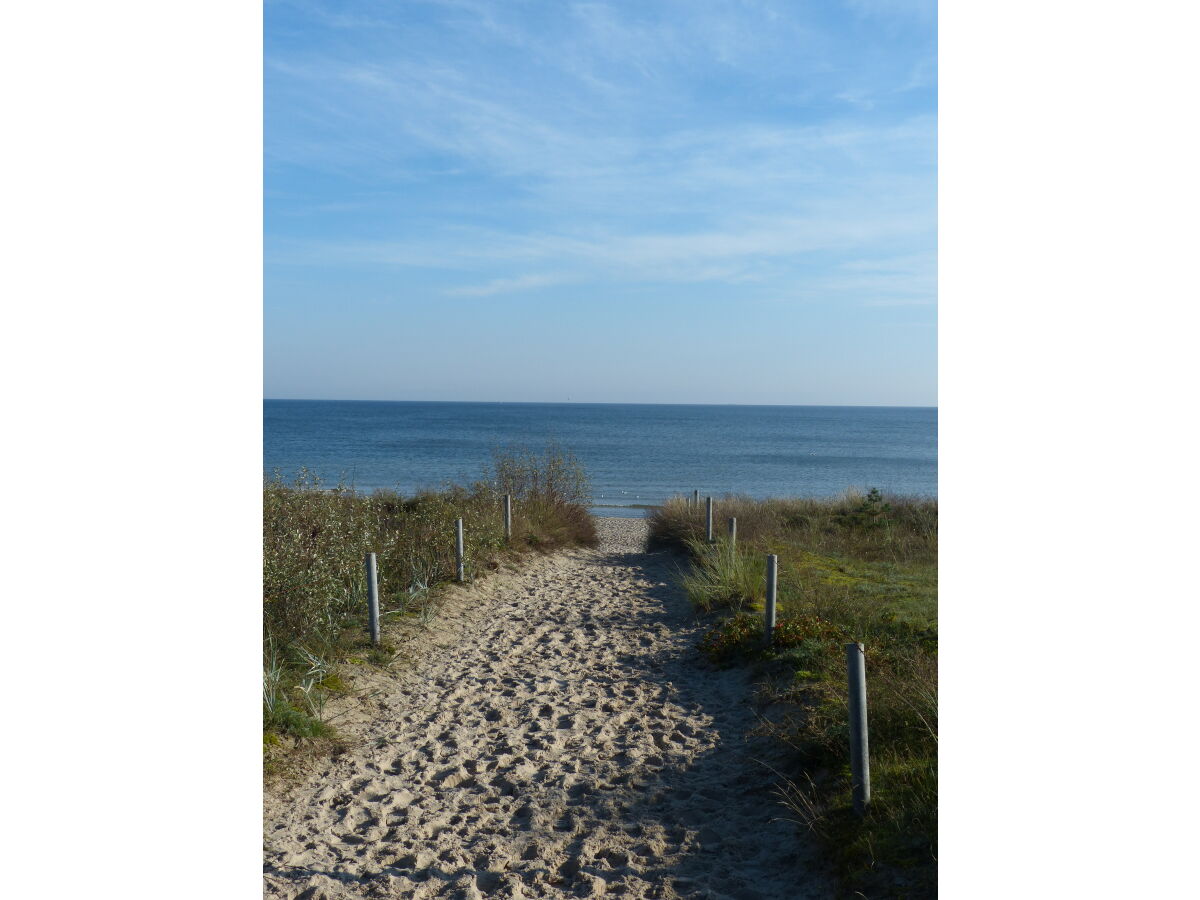 Strandzugang vorm Haus Meeresblick