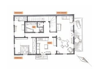 Holiday apartment Übersee Floor Plan 25