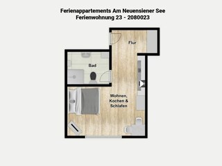 Appartement de vacances Lancken-Granitz Plan d'étage 25