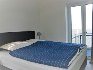 Schlafzimmer mit Meer (Mehr) Blick