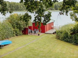 Blick auf den See vom Ferienhaus