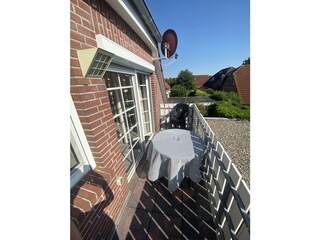 Balkon mit Sitzgelegenheit
