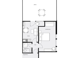 Grundriss Fewo. Rivaner