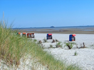 Gotingstrand bei Ebbe - mit eigenem Strandkorb