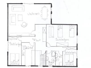 Grundriss Ferienwohnung Meerforelle