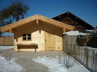 Holzhütte zum gemütlichen zusammensitzen
