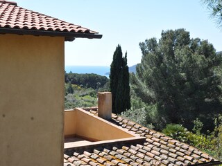 Terrasse mit Meerblick von der Villa