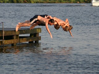 Schwimmen im Wijde Aa