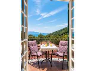 Casa Viter App. 1 Balkon mit Meerblick