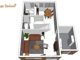 Apartamento de vacaciones Nieuwvliet Plano de planta 35