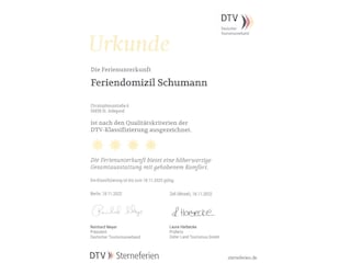 DTV Urkunde