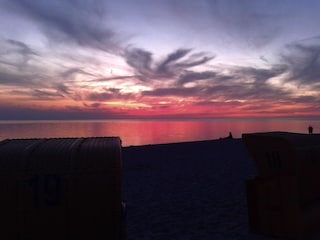 Strand bei Sonnenuntergang