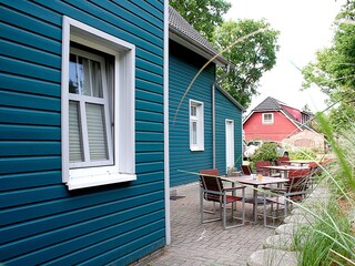 Terrasse auf der Südseite des Hauses
