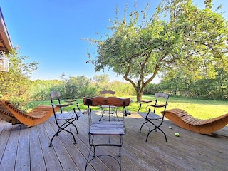 geschützte Terrasse