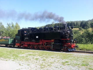 Dampflock Richtung Oberwiesenthal