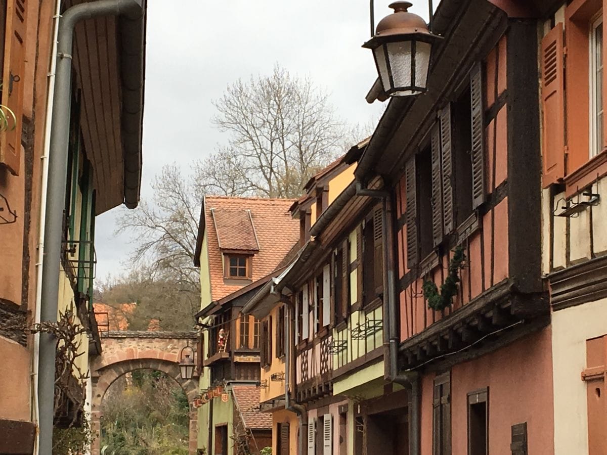 Framework houses in Alsace, France