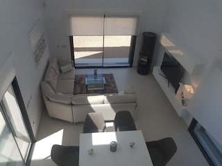Wohnzimmer mit Kamin