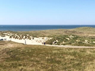 Wandern und Radfahren durch die Dünen