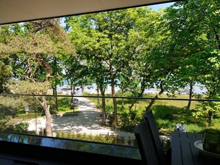 Blick vom Balkon