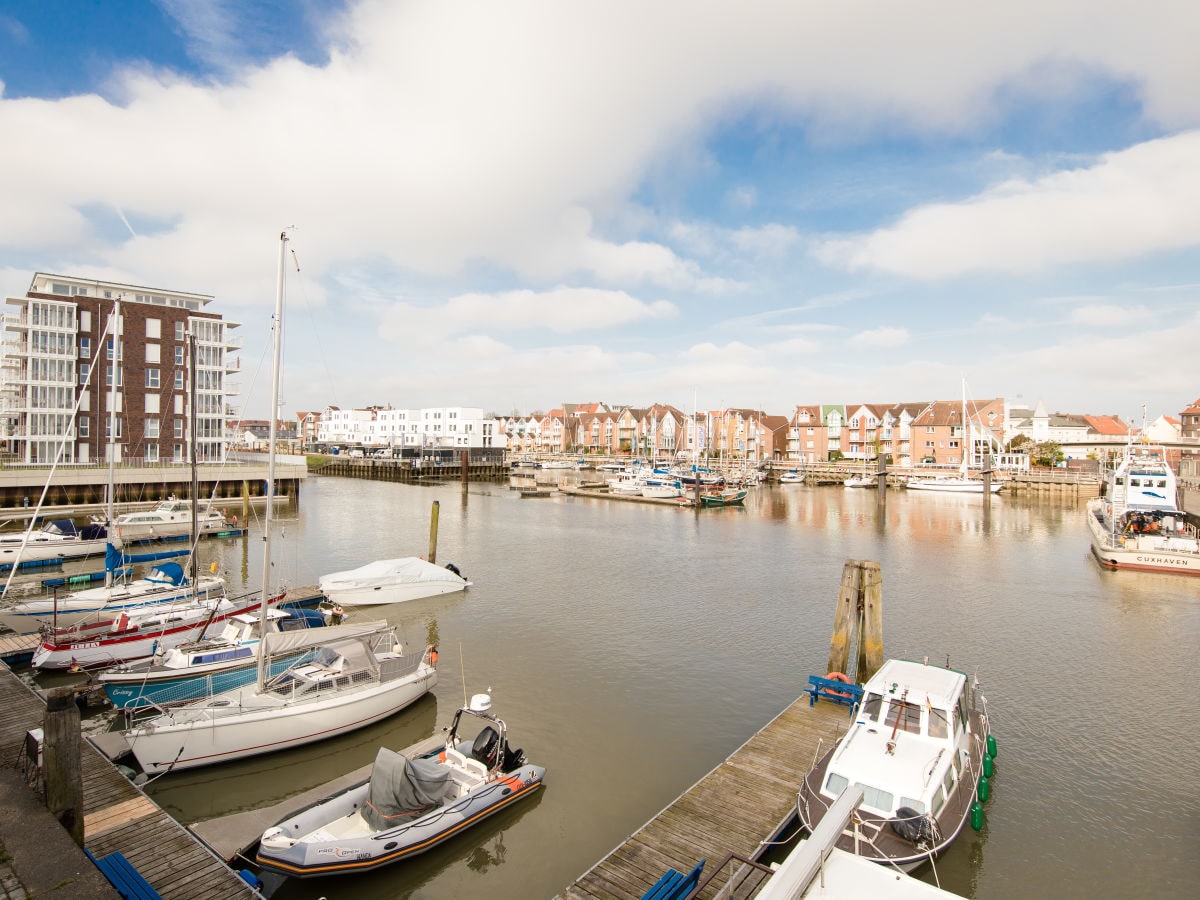 Blick Marina Hafen vom Balkon