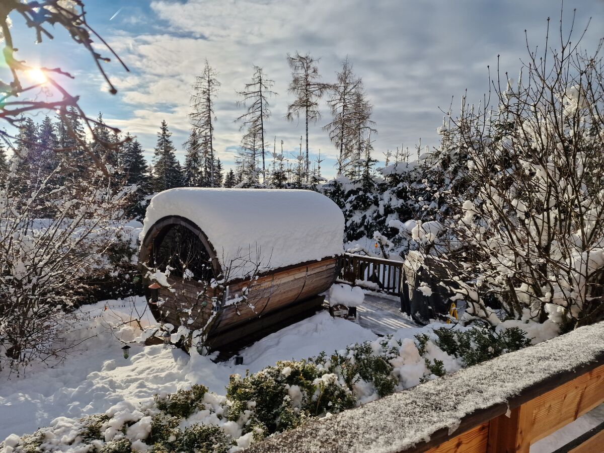 Saunafass ganzjährig benützbar