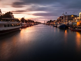 Sonnennuntergang am Alten Strom