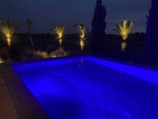 Abendstimmung am Pool