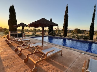 Morgenstimmung am Pool