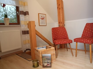Lese-Ecke im Obergeschoss
