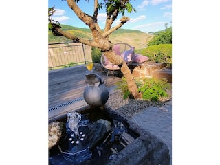Terrasse vor der Ferienwohnung