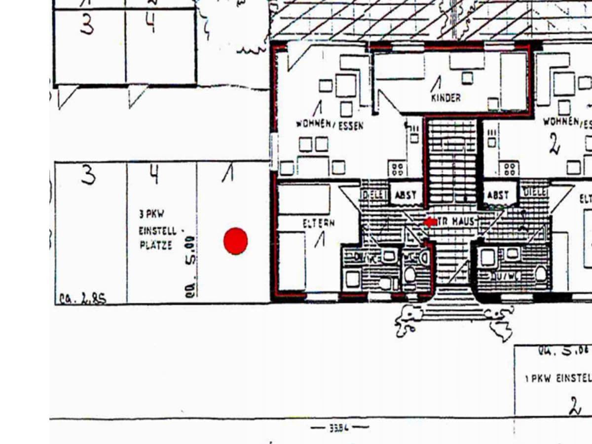 Grundriss Wohnung linkes EG