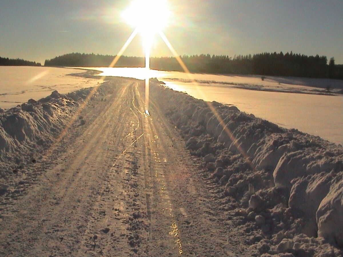 Sonnenuntergang im Winter