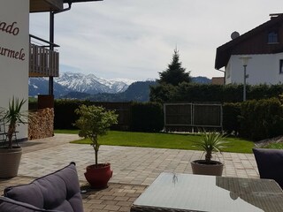 Muckele - Südterrassse mit Bergblick