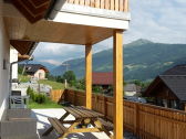 terrace and balcony with mountain-view