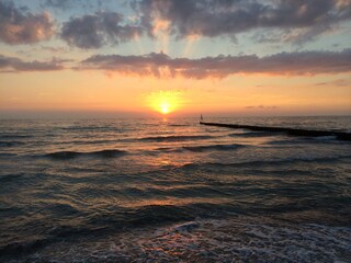 Sonnenuntergang am Strand