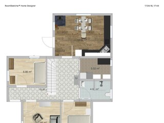Casa de campo Hage Plano de planta 21
