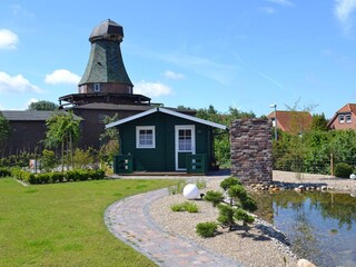 Das Blockbohlenhaus Sauna bietet Wellness pur.