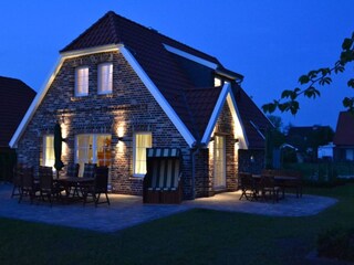 Traumterrassen in Abendstimmung