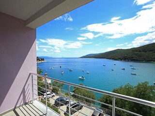 Balkon mit wunderschönem Meerblick, Rabac