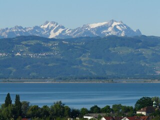 view far via the Bodensee to Säntis/ Swiss