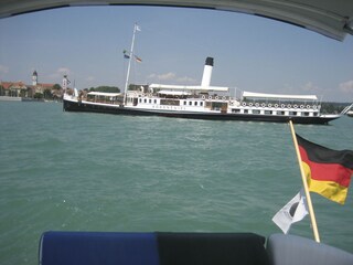 the boat "Hohentwiel" in the Lindau Harbour