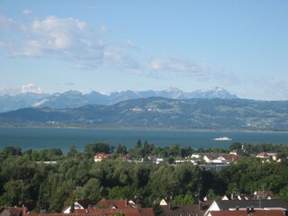 lake view from the living room/ terrace to Säntis