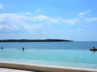 Swimming pool on the beach about 350 meters away