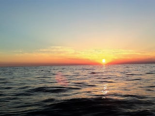 Sonnenuntergang Novigrad am meer